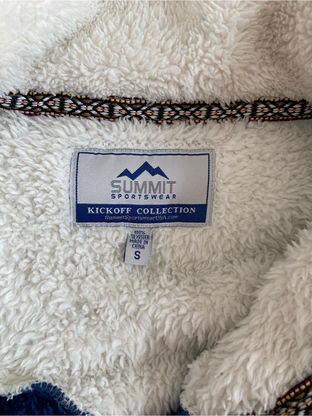 University of Michigan Fleece Zip Summit Sportswear - Picture 3 of 3
